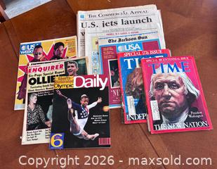 MaxSold Auction: Lot of 6–15 Newspapers & Magazines — NYT, USA Today, TIME - Marietta (Georgia, USA) PARTNER MANAGED Estate Sale Online Auction - Casteel Park Drive Southwest