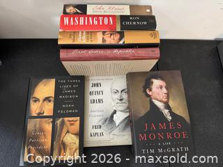 MaxSold Auction: Lot of 7 Hardcover History Books - U.S. Presidents & American History - Marietta (Georgia, USA) PARTNER MANAGED Estate Sale Online Auction - Casteel Park Drive Southwest