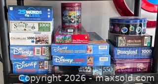 MaxSold Auction: Lot of Disney, Star Wars, Muppets & More Jigsaw Puzzles with Tins - Marietta (Georgia, USA) PARTNER MANAGED Estate Sale Online Auction - Casteel Park Drive Southwest
