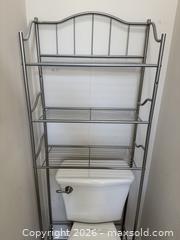MaxSold Auction: Metal Over-the-Toilet Shelf, Silver, 3 Tiers - Marietta (Georgia, USA) PARTNER MANAGED Estate Sale Online Auction - Casteel Park Drive Southwest