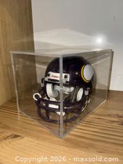 MaxSold Auction: Minnesota Vikings Lot: Autographed Mini Helmet (Cris Carter) and Pennant  - Marietta (Georgia, USA) PARTNER MANAGED Estate Sale Online Auction - Casteel Park Drive Southwest