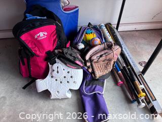MaxSold Auction: Mixed Baseball/Softball & Multi-Sport Gear — Bats, Gloves, Bag - Marietta (Georgia, USA) PARTNER MANAGED Estate Sale Online Auction - Casteel Park Drive Southwest