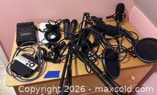 MaxSold Auction: Podcasting Kit with 3+ Microphones, Audio Interface & Headphones - Marietta (Georgia, USA) PARTNER MANAGED Estate Sale Online Auction - Casteel Park Drive Southwest