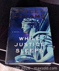 MaxSold Auction: Signed Hardcover Stacey Abrams book While Justice Sleeps - Marietta (Georgia, USA) PARTNER MANAGED Estate Sale Online Auction - Casteel Park Drive Southwest