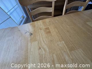 MaxSold Auction: Solid Wood Traditional Dining Table with 6 Chairs, Light Oak - Marietta (Georgia, USA) PARTNER MANAGED Estate Sale Online Auction - Casteel Park Drive Southwest