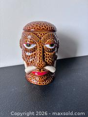 MaxSold Auction: Tiki Farm Medium Ceramic Tiki Mug, Brown/Tan with Red Accent - Marietta (Georgia, USA) PARTNER MANAGED Estate Sale Online Auction - Casteel Park Drive Southwest
