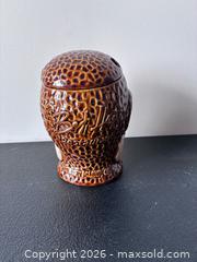 MaxSold Auction: Tiki Farm Medium Ceramic Tiki Mug, Brown/Tan with Red Accent - Marietta (Georgia, USA) PARTNER MANAGED Estate Sale Online Auction - Casteel Park Drive Southwest