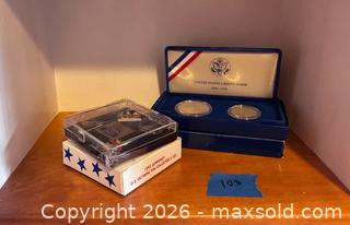 MaxSold Auction: U.S. Liberty Coins & JCPenney Olympic Pin Set in Boxes - Marietta (Georgia, USA) PARTNER MANAGED Estate Sale Online Auction - Casteel Park Drive Southwest