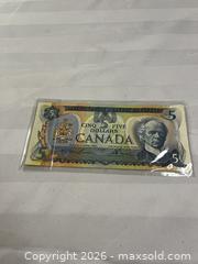 MaxSold Auction: 1972 Canadian 5 dollar banknote - Windsor (Ontario, Canada) SELLER MANAGED Reseller Online Auction - Byng Road