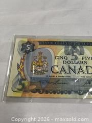 MaxSold Auction: 1972 Canadian 5 dollar banknote - Windsor (Ontario, Canada) SELLER MANAGED Reseller Online Auction - Byng Road