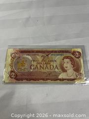 MaxSold Auction: 1974 Canadian two-dollar banknote - Windsor (Ontario, Canada) SELLER MANAGED Reseller Online Auction - Byng Road