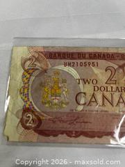 MaxSold Auction: 1974 Canadian two-dollar banknote - Windsor (Ontario, Canada) SELLER MANAGED Reseller Online Auction - Byng Road
