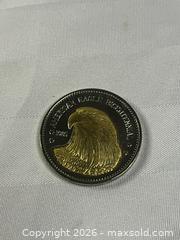 MaxSold Auction: American Eagle Bicentennial 1985 200 Years Two Tone Double Eagle Metal - Windsor (Ontario, Canada) SELLER MANAGED Reseller Online Auction - Byng Road