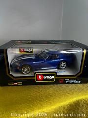 MaxSold Auction: Bburago 1996 Dodge Viper GTS Coupe 1:18 scale die-cast .  - Windsor (Ontario, Canada) SELLER MANAGED Reseller Online Auction - Byng Road