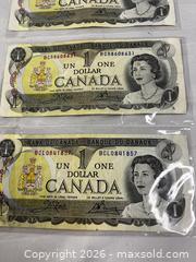 MaxSold Auction: Lot of 3 - 1973 Canadian one-dollar banknotes - Windsor (Ontario, Canada) SELLER MANAGED Reseller Online Auction - Byng Road