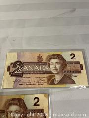 MaxSold Auction: Lot of 3 - 1986 Canadian $2 banknotes - Windsor (Ontario, Canada) SELLER MANAGED Reseller Online Auction - Byng Road