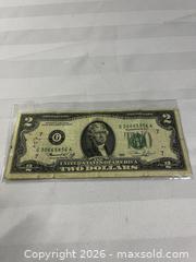 MaxSold Auction: United States two-dollar bill.  - Windsor (Ontario, Canada) SELLER MANAGED Reseller Online Auction - Byng Road