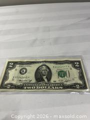 MaxSold Auction: United States two-dollar bill.  - Windsor (Ontario, Canada) SELLER MANAGED Reseller Online Auction - Byng Road