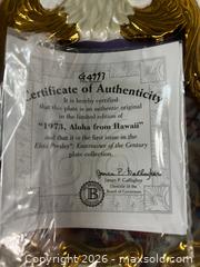 MaxSold Auction: Vintage Elvis Guitar Plate "1973 Aloha from Hawaii" - Windsor (Ontario, Canada) SELLER MANAGED Reseller Online Auction - Byng Road