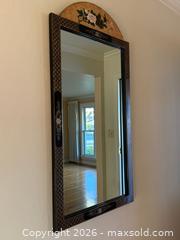 MaxSold Auction: Vintage Black Lacquer Chinoiserie Scenery Black and Gold Wall Mirror - Mountain View (California, USA) SELLER MANAGED Estate Sale Online Auction - Clark Avenue