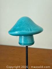 MaxSold Auction: Vintage Blue Ceramic Lawn Mushrooms Garden Decor - Mountain View (California, USA) SELLER MANAGED Estate Sale Online Auction - Clark Avenue
