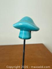 MaxSold Auction: Vintage Blue Ceramic Lawn Mushrooms Garden Decor - Mountain View (California, USA) SELLER MANAGED Estate Sale Online Auction - Clark Avenue