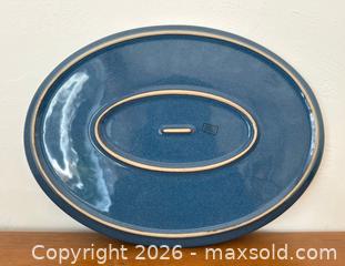 MaxSold Auction: Vintage Blue Oval Ceramic Serving Platter Boston by Denby-Langley - Mountain View (California, USA) SELLER MANAGED Estate Sale Online Auction - Clark Avenue