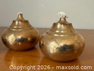 MaxSold Auction: Vintage Brass Oil Lamps, 1 of 2 Sets - Mountain View (California, USA) SELLER MANAGED Estate Sale Online Auction - Clark Avenue
