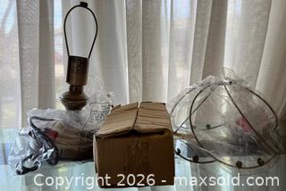 MaxSold Auction: Vintage Floral Touch Lamp. New in Box  - Mountain View (California, USA) SELLER MANAGED Estate Sale Online Auction - Clark Avenue