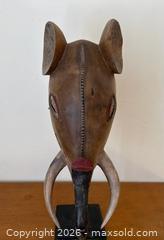 MaxSold Auction: Vintage Hand-Carved Chokwé African Tribal Elephant Mask: Made in Côte d'Ivoire  - Mountain View (California, USA) SELLER MANAGED Estate Sale Online Auction - Clark Avenue