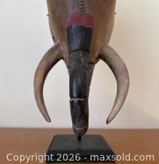 MaxSold Auction: Vintage Hand-Carved Chokwé African Tribal Elephant Mask: Made in Côte d'Ivoire  - Mountain View (California, USA) SELLER MANAGED Estate Sale Online Auction - Clark Avenue