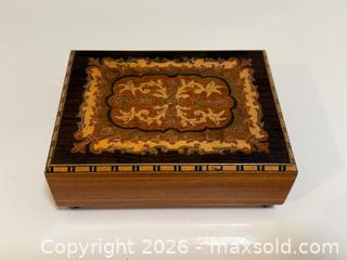MaxSold Auction: Vintage Italian Classic Wood Inlay Jewelry Music Box - Mountain View (California, USA) SELLER MANAGED Estate Sale Online Auction - Clark Avenue