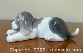 MaxSold Auction: Vintage Lladro #1072 "Beagle Puppy Lying" / "Sleepy Puppy" Beagle Dog Porcelain Figurine - Mountain View (California, USA) SELLER MANAGED Estate Sale Online Auction - Clark Avenue