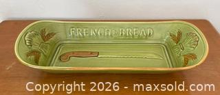 MaxSold Auction: Vintage MCM Los Angeles Potteries French Bread Tray, Green Ceramic Platter  - Mountain View (California, USA) SELLER MANAGED Estate Sale Online Auction - Clark Avenue