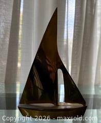 MaxSold Auction: Vintage Mid-Century Brass Sailboat - Mountain View (California, USA) SELLER MANAGED Estate Sale Online Auction - Clark Avenue