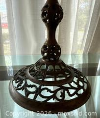MaxSold Auction: Vintage Pierced Reticulated Filigree Brass Pedestal Base - Mountain View (California, USA) SELLER MANAGED Estate Sale Online Auction - Clark Avenue