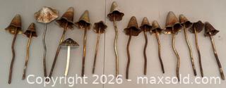 MaxSold Auction: Vintage The Potting Shed Metal Mushrooms Garden Decor. Huge Lot!  - Mountain View (California, USA) SELLER MANAGED Estate Sale Online Auction - Clark Avenue