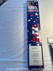 MaxSold Auction: 3' x 5' American Flag with Pole & Eagle Topper and Brass Lamp - Sun City (Arizona, USA) PARTNER MANAGED Estate Sale Online Auction - West Jacaranda Drive