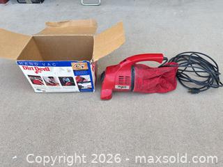 MaxSold Auction: Dirt Devil Handheld Vacuum Model 103, Red, Corded - Sun City (Arizona, USA) PARTNER MANAGED Estate Sale Online Auction - West Jacaranda Drive