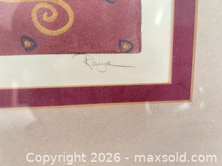 MaxSold Auction: Framed Giclée Art Print — Abstract Tribal/Pictograph Motifs - Sun City (Arizona, USA) PARTNER MANAGED Estate Sale Online Auction - West Jacaranda Drive