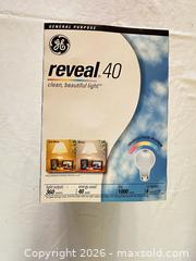 MaxSold Auction: GE Reveal 40W A19 Bulbs — 12-Pack - Sun City (Arizona, USA) PARTNER MANAGED Estate Sale Online Auction - West Jacaranda Drive