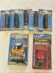 MaxSold Auction: Lot of Mini Flashlights, Headlamp, Digital Multimeter & Batteries (7–10) - Sun City (Arizona, USA) PARTNER MANAGED Estate Sale Online Auction - West Jacaranda Drive