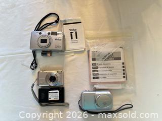 MaxSold Auction: Lot of Silver Point-and-Shoot Cameras: Fujifilm, Olympus, Vivitar - Sun City (Arizona, USA) PARTNER MANAGED Estate Sale Online Auction - West Jacaranda Drive