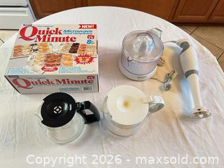 MaxSold Auction: Lot of Small Kitchen Appliances with Glass/Plastic Carafes - Sun City (Arizona, USA) PARTNER MANAGED Estate Sale Online Auction - West Jacaranda Drive