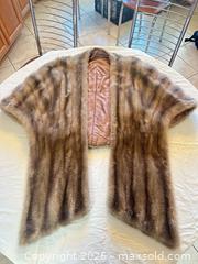 MaxSold Auction: Manhattan Furs Mink Fur Stole, Multi-Tone Brown, One Size - Sun City (Arizona, USA) PARTNER MANAGED Estate Sale Online Auction - West Jacaranda Drive