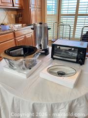 MaxSold Auction: Prime Cuisine 4 Qt Programmable Slow Cooker with Toaster Oven & Coffee Urn - Sun City (Arizona, USA) PARTNER MANAGED Estate Sale Online Auction - West Jacaranda Drive