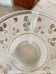 MaxSold Auction: Set of 4-6 Floral Cut Glass Serveware with Gold Trim - Sun City (Arizona, USA) PARTNER MANAGED Estate Sale Online Auction - West Jacaranda Drive