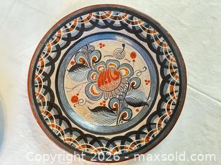 MaxSold Auction: Set of 4 Hand-Painted Folk Floral & Bird Decorative Plates - Sun City (Arizona, USA) PARTNER MANAGED Estate Sale Online Auction - West Jacaranda Drive