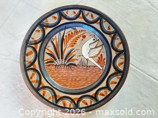 MaxSold Auction: Set of 4 Hand-Painted Folk Floral & Bird Decorative Plates - Sun City (Arizona, USA) PARTNER MANAGED Estate Sale Online Auction - West Jacaranda Drive