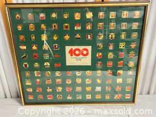 MaxSold Auction: Coca-Cola 1986 Centennial Collector Pin Set, Framed - Campbell (California, USA) PARTNER MANAGED Downsizing Online Auction - Dell Avenue